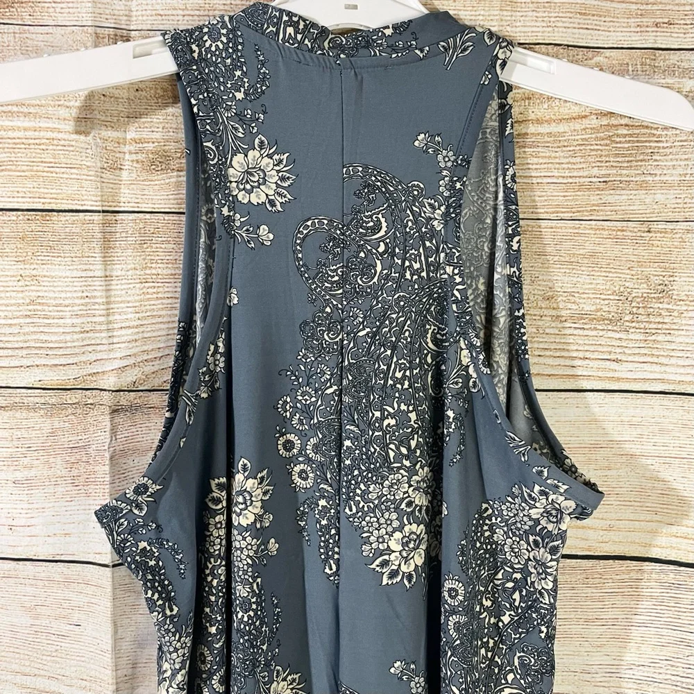 Sadie & Sage floral loose fit sleeveless casual dress women Size Medium - Picture 8 of 9